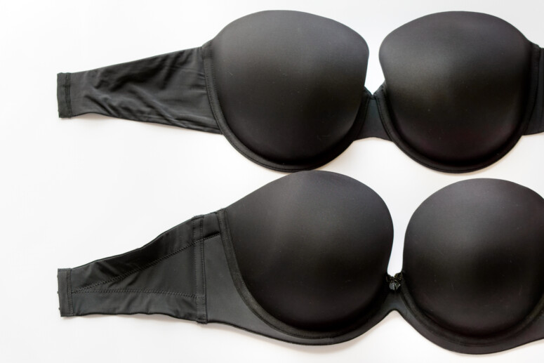 Biustonosze od zewnątrz: Porcelain Elan moulded Strapless (wyżej) i Koko plunge strapless (niżej) Porcelain Elan moulded Strapless (wyżej) i Koko plunge strapless (niżej)