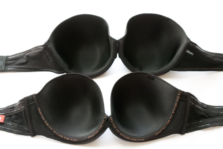 Wnętrze biustonoszy: Porcelain Elan moulded Strapless (wyżej) i Koko plunge strapless (niżej) Wnętrze biustonoszy: Porcelain Elan moulded Strapless (wyżej) i Koko plunge strapless (niżej)