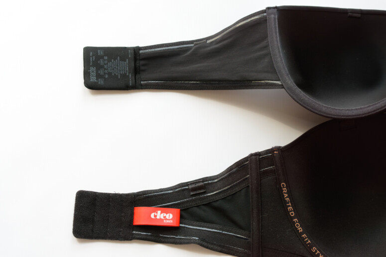 Boki biustonoszy od wewnątrz: Porcelain Elan strapless (wyżej) i Koko plunge strapless (niżej) Boki biustonoszy od wewnątrz: Porcelain Elan strapless (wyżej) i Koko plunge strapless (niżej)